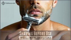 shaving before use shaving before use