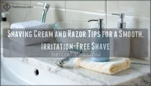 shaving cream and razor tips