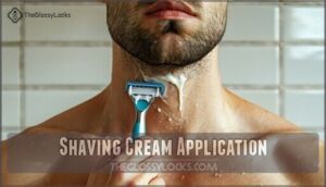 shaving cream application