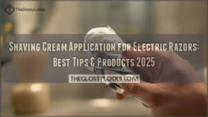 shaving cream application for electric razors