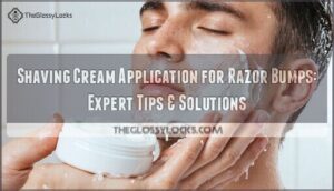 shaving cream application for razor bumps