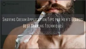 shaving cream application tips for mens beards