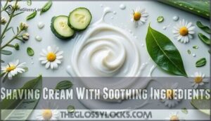 shaving cream with soothing ingredients