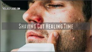 shaving cut healing time