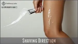 shaving direction shaving direction