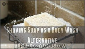 shaving soap as a body wash alternative