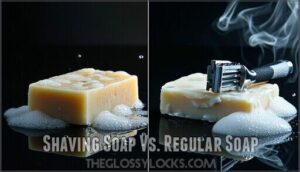 shaving soap vs. regular soap