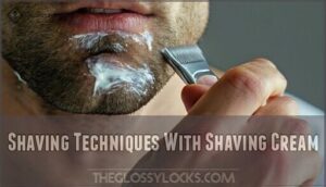 shaving techniques with shaving cream