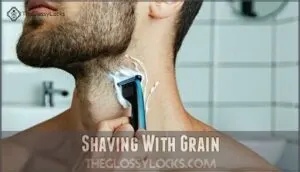 shaving with grain