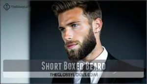 short boxed beard