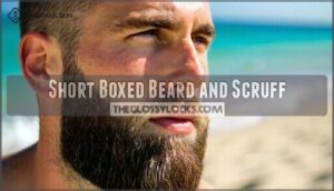 short boxed beard and scruff