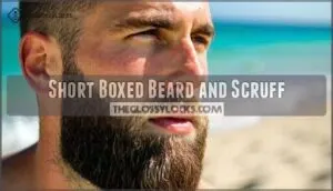 short boxed beard and scruff
