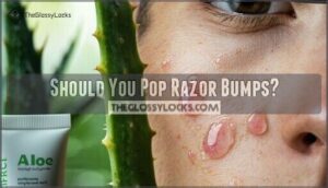 should you pop razor bumps