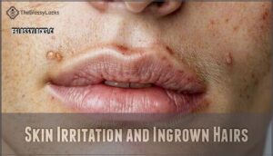 skin irritation and ingrown hairs