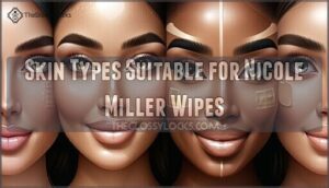 skin types suitable for nicole miller wipes