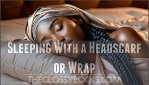 sleeping with a headscarf or wrap