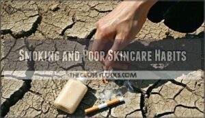 smoking and poor skincare habits