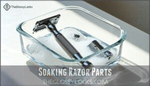 soaking razor parts