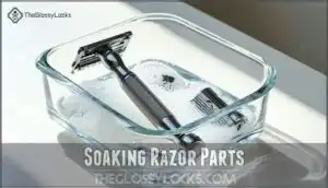 soaking razor parts