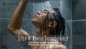 step 4: rinse thoroughly