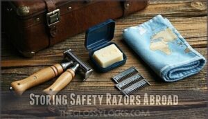 storing safety razors abroad