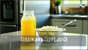strain and store juice