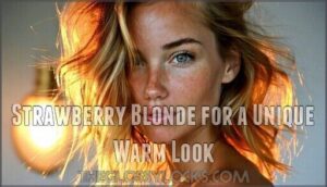 strawberry blonde for a unique warm look