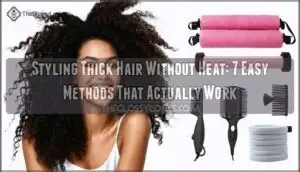 styling thick hair without heat