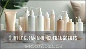 subtle clean and neutral scents