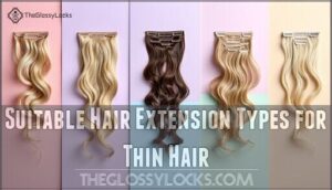 suitable hair extension types for thin hair