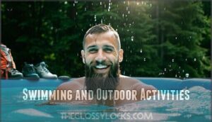 swimming and outdoor activities