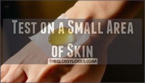 test on a small area of skin