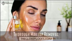 thorough makeup removal