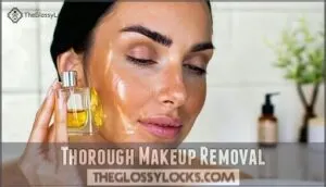 thorough makeup removal