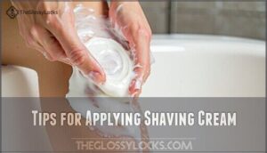 tips for applying shaving cream