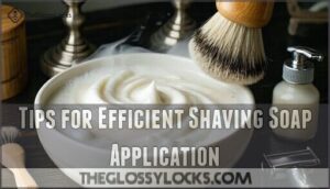 tips for efficient shaving soap application