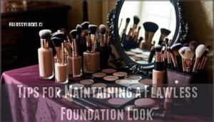 tips for maintaining a flawless foundation look