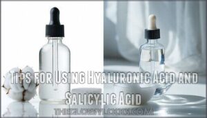 tips for using hyaluronic acid and salicylic acid