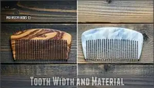 tooth width and material