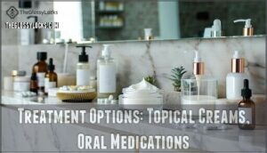 treatment options: topical creams, oral medications