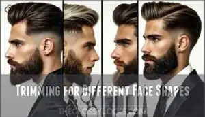 trimming for different face shapes