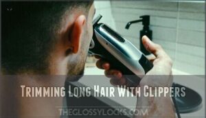 trimming long hair with clippers trimming long hair with clippers