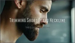trimming short beard neckline