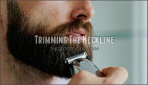 trimming the neckline trimming the neckline