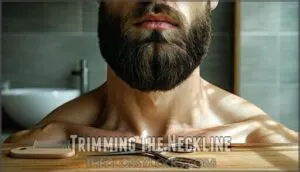 trimming the neckline