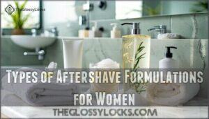 types of aftershave formulations for women