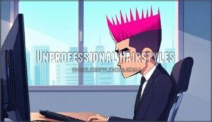 unprofessional hairstyles
