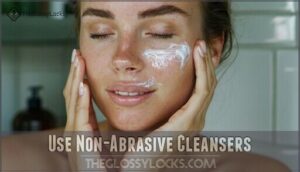 use non-abrasive cleansers