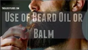 use of beard oil or balm