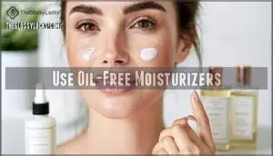 use oil-free moisturizers